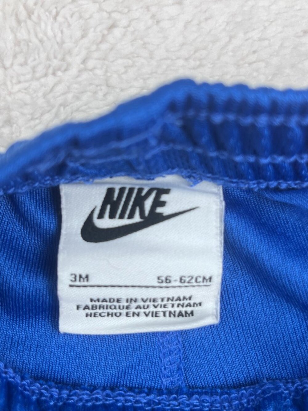Nike Baby Boys Royal Blue Mesh Athletic Shorts Size 3M - Picture 3 of 3